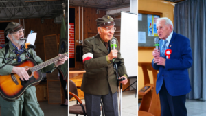 Kombatanci: pan Bogusław Olejniczak, komendant Kręgu Seniorów Harcerskich Szóstacy, pan Zbigniew Podeszwa, prezes Stowarzyszenia Szarych Szeregów - oddział Wielkopolska oraz pan Zenon Wechmann, przewodniczący Wojewódzkiej Rady Kombatantów i Osób Represjonowanych.