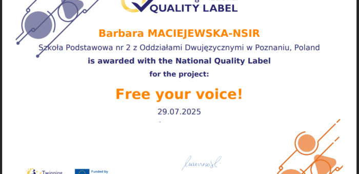 Sukces naszych uczniów w projektach eTwinning!