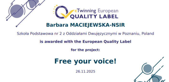 Europejskie Odznaki Projektu przyznane!