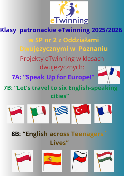 eTwinning w SP2: trzy klasy patronackie w roku szkolnym 2025/2026